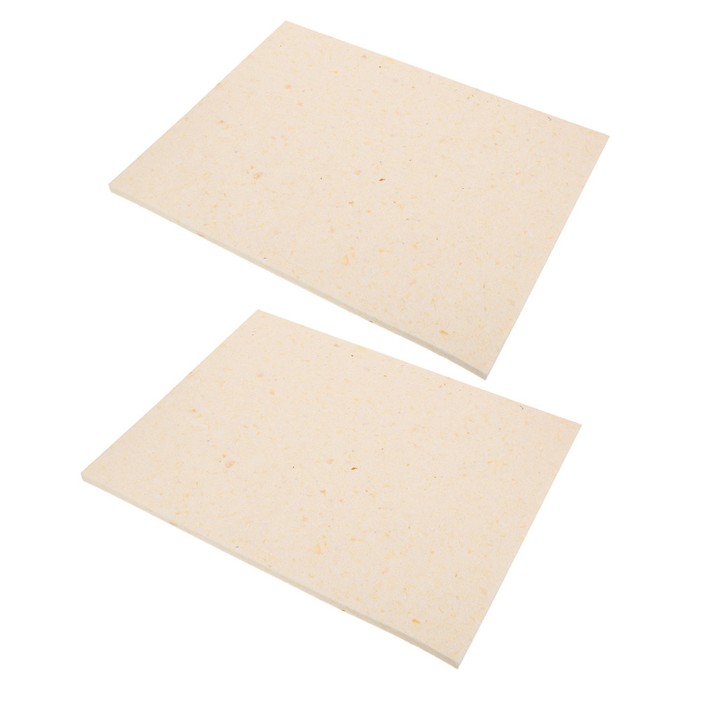Heat Resistant Mat - แผ่นรองฉนวนกันความร้อนแบบมืออาชีพ 2 ชิ้น ทนทานต่อการสึกหรอ สำหรับงานฝีมือและอุปกรณ์สำนักงาน อุปกรณ์สำหรับงานถ่ายเทความร้อน