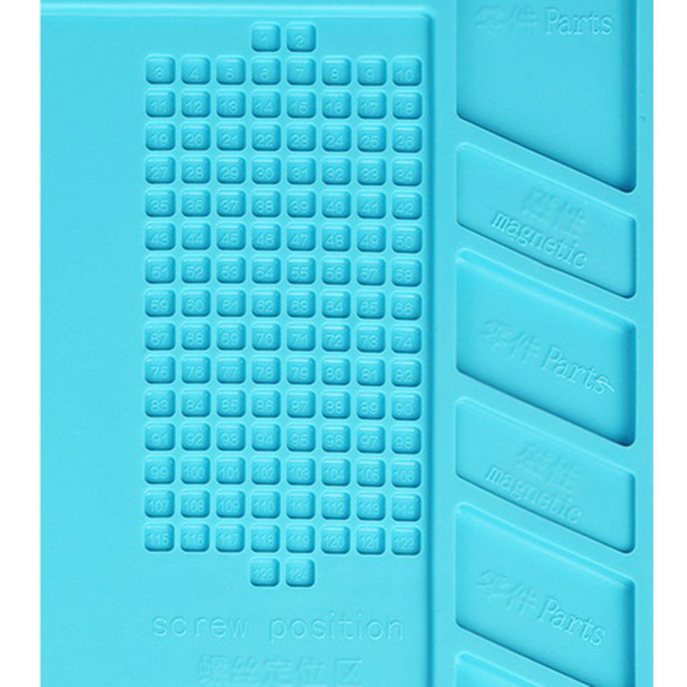 Heat Resistant Mat - S-160 แผ่นรองบัดกรีซิลิโคนแม่เหล็ก ทนความร้อน ป้องกันไฟฟ้าสถิต กันลื่น แผ่นรองซ่อมโทรศัพท์ขนาดใหญ่