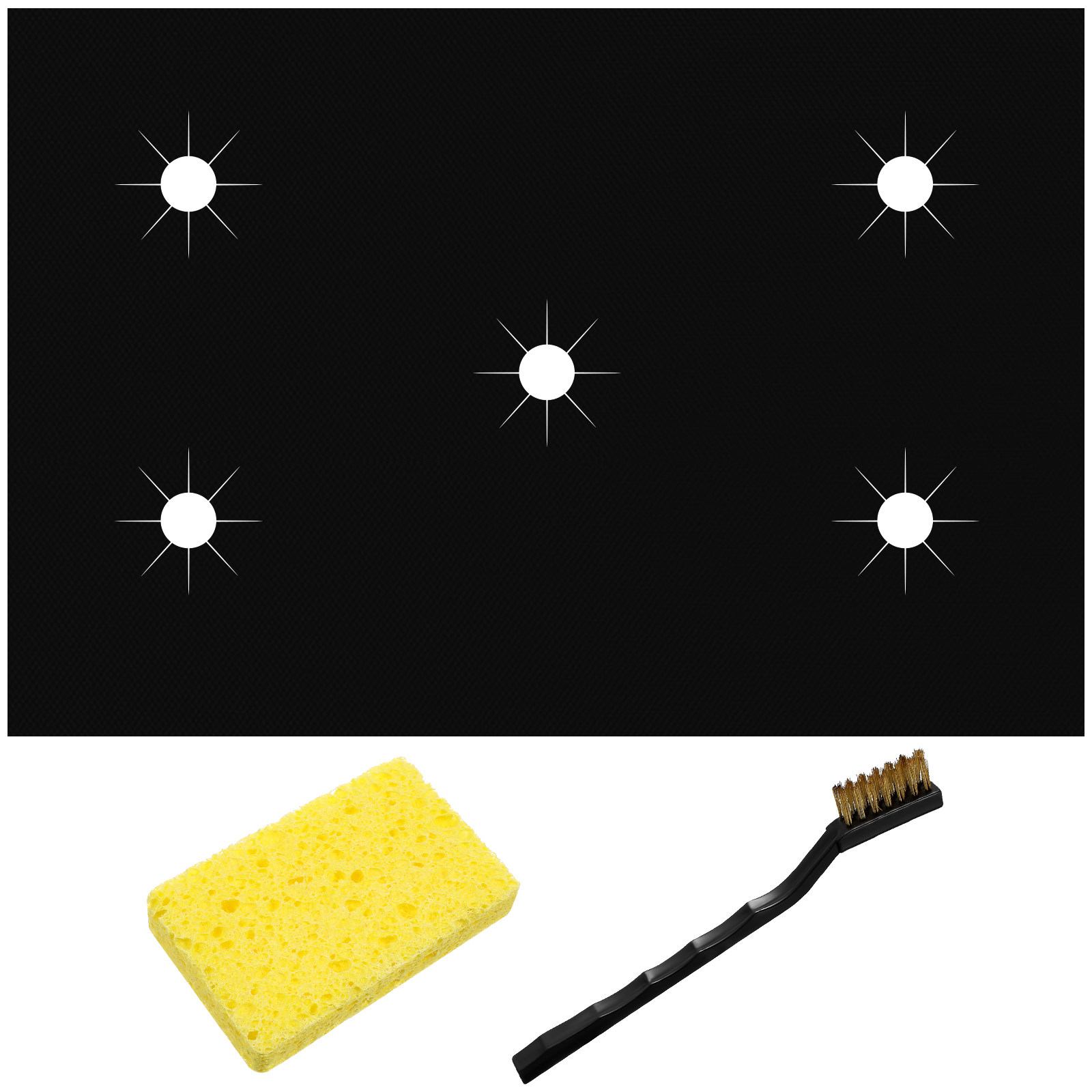 1 ชุด แผ่นรองเตาแก๊ส ใช้ซ้ำได้ - Heat Resistant Mat บทวิจารณ์และราคา