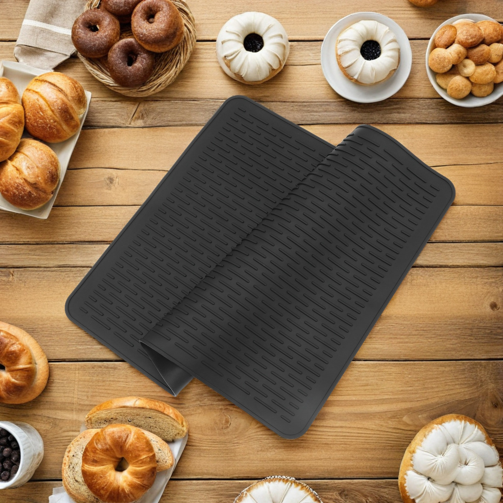 แผ่นรองเคาน์เตอร์ซิลิโคนทนความ - Heat Resistant Mat บทวิจารณ์และราคา